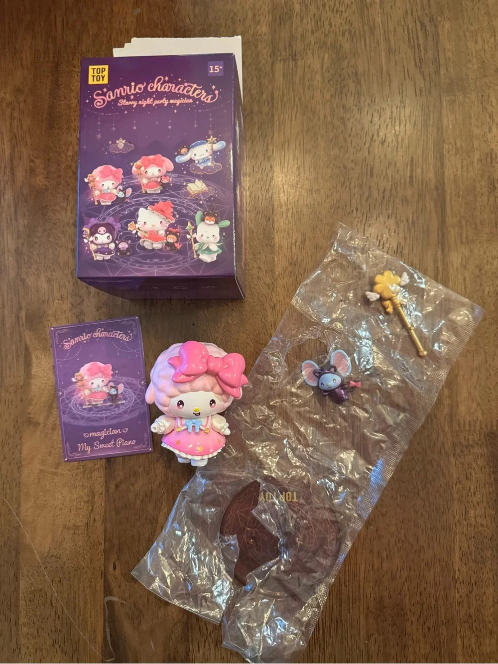 Hello Kitty Sanrio 13 Item Lot - Figures, Puzzle, Key Chain, Squish Toys, Blinds